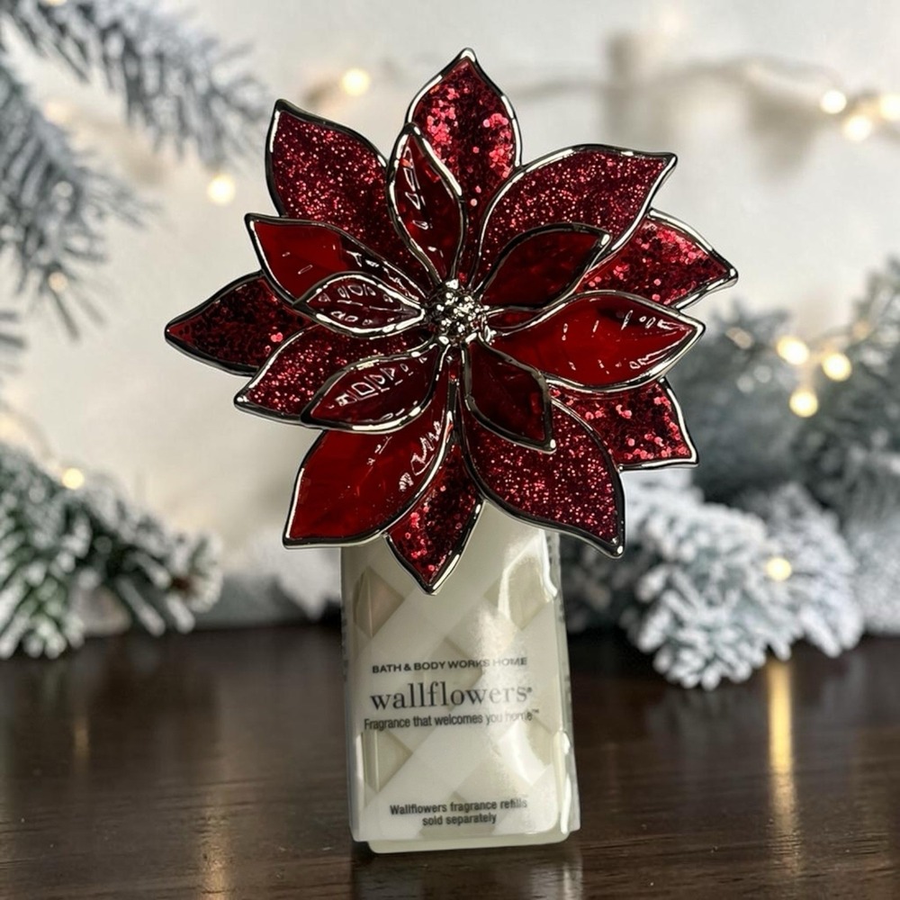 Bath & Body Works Wallflower Red Poinsettia Plug Christmas Holiday